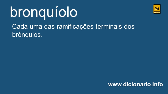 Significado de bronquolos