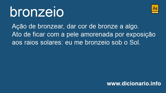 Significado de bronzeio