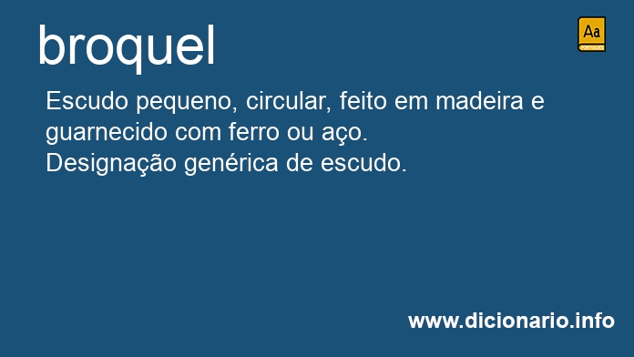 Significado de broquel