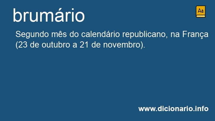 Significado de brumrios