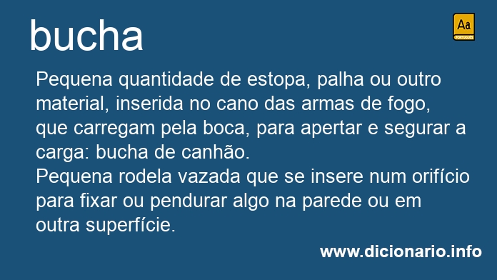 Significado de bucha