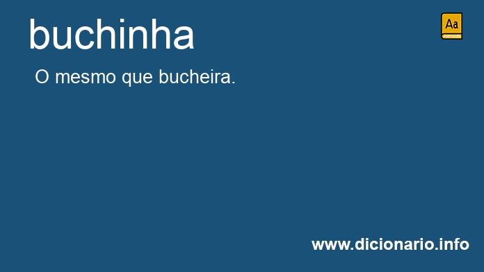 Significado de buchinha