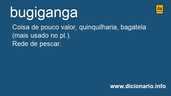 Significado de bugiganga