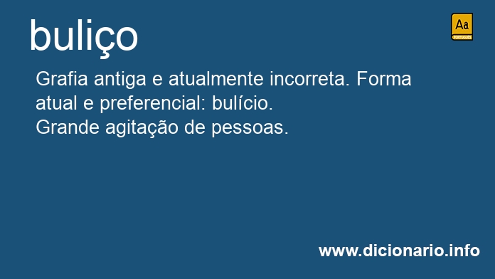 Significado de bulio