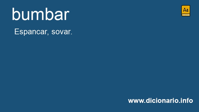 Significado de bumbar