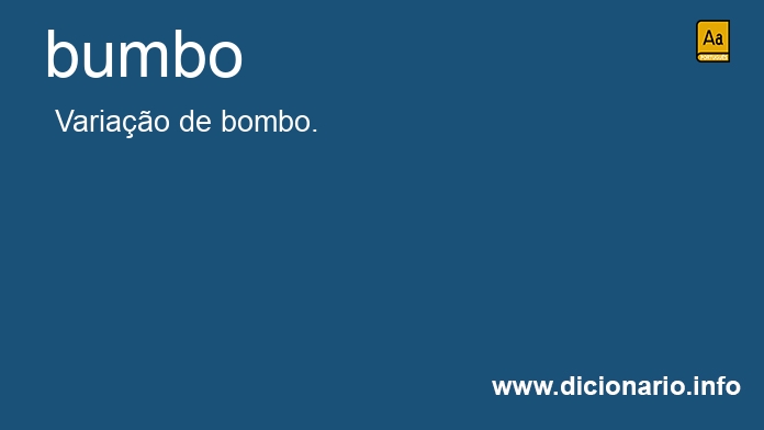 Significado de bumbo