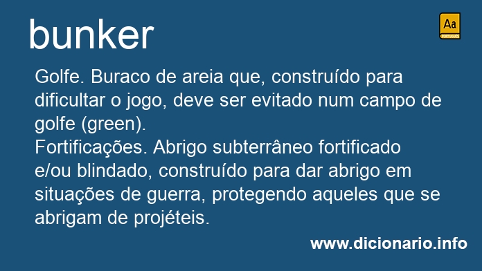 Significado de bunker