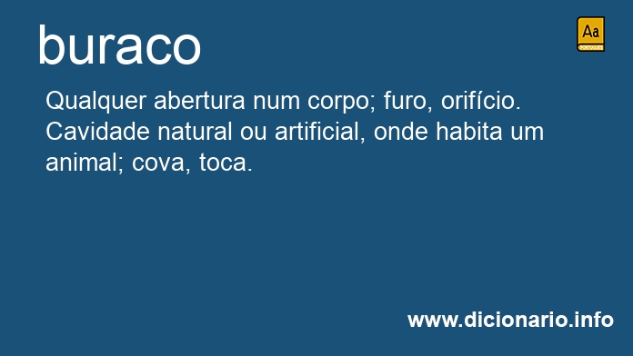 Significado de buraco