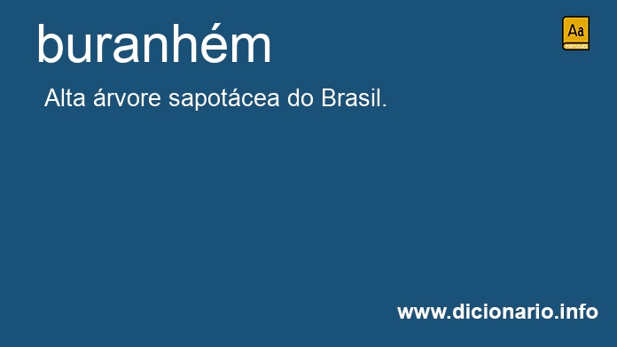 Significado de buranhm