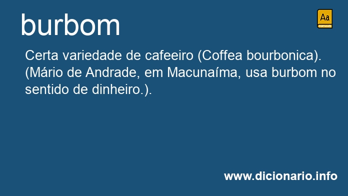 Significado de burbom