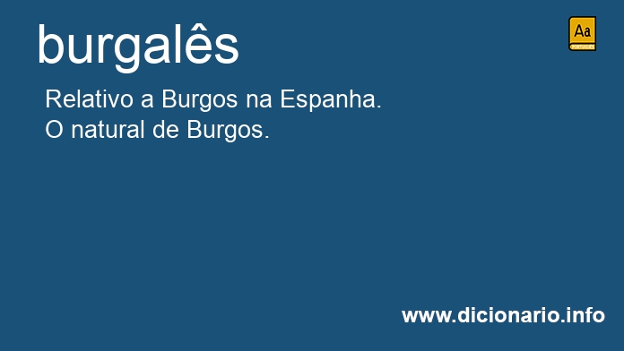 Significado de burgals