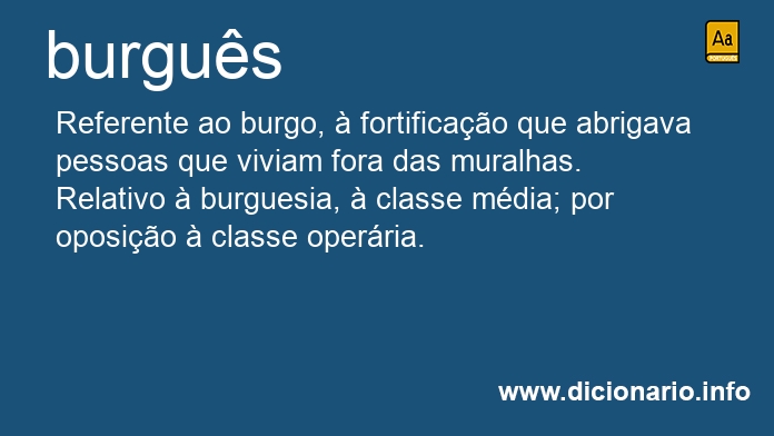 Significado de burgueses