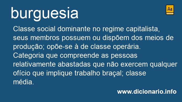 Significado de burguesia
