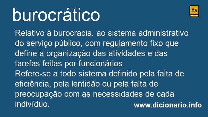 Significado de burocrtico
