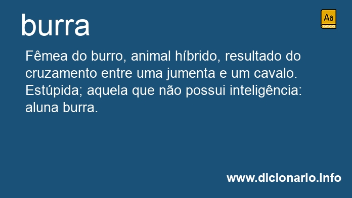 Significado de burra