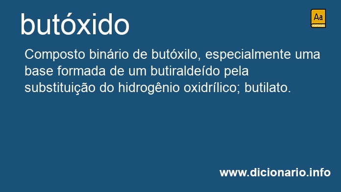 Significado de butxido