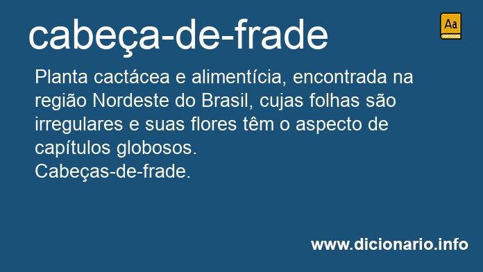 Significado de cabea-de-frade