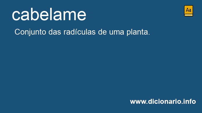 Significado de cabelame