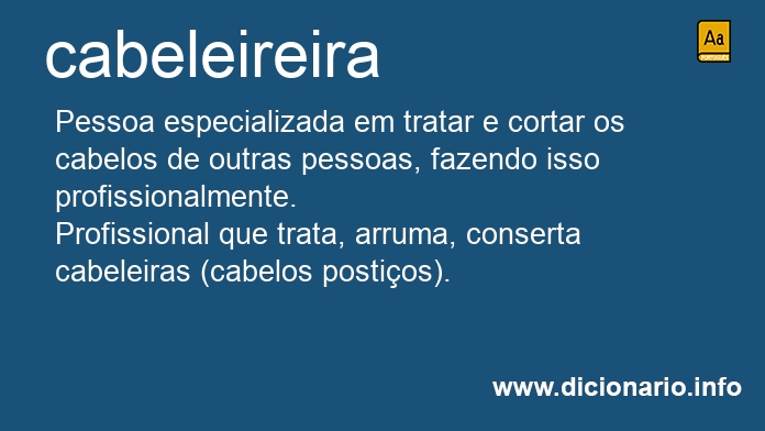 Significado de cabeleireira