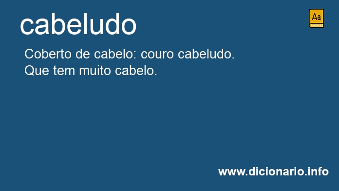 Significado de cabeludo