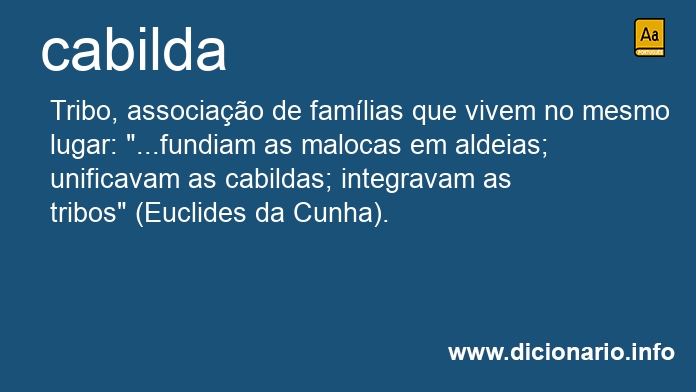 Significado de cabildas