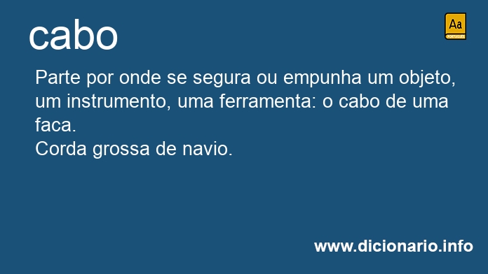 Significado de cabos