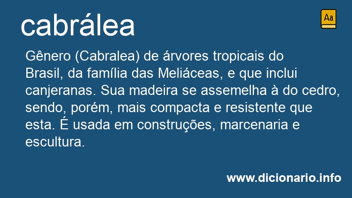 Significado de cabrlea