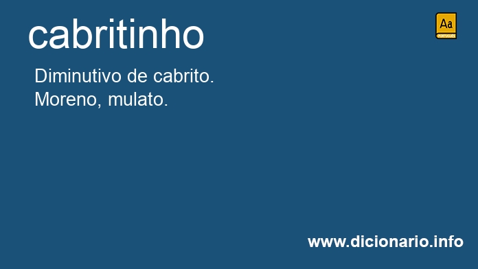 Significado de cabritinhos