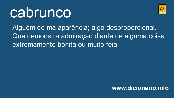 Significado de cabrunco