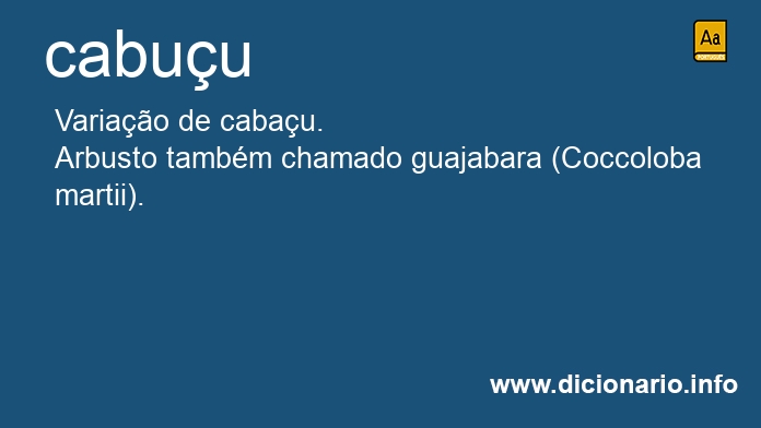 Significado de cabuu