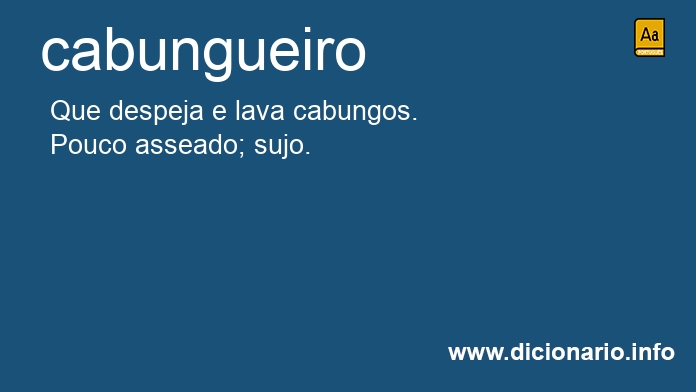 Significado de cabungueiros