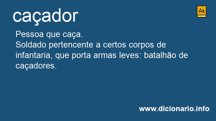 Significado de caadores