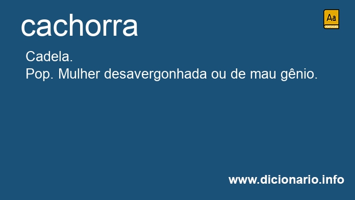 Significado de cachorra