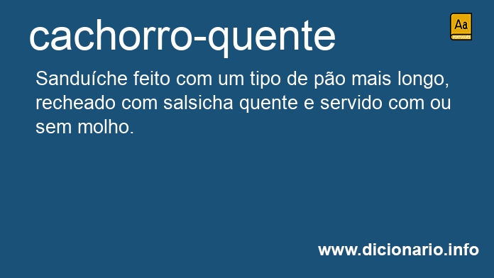 Significado de cachorro-quente