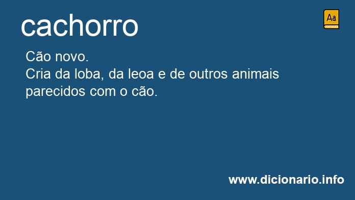 Significado de cachorro