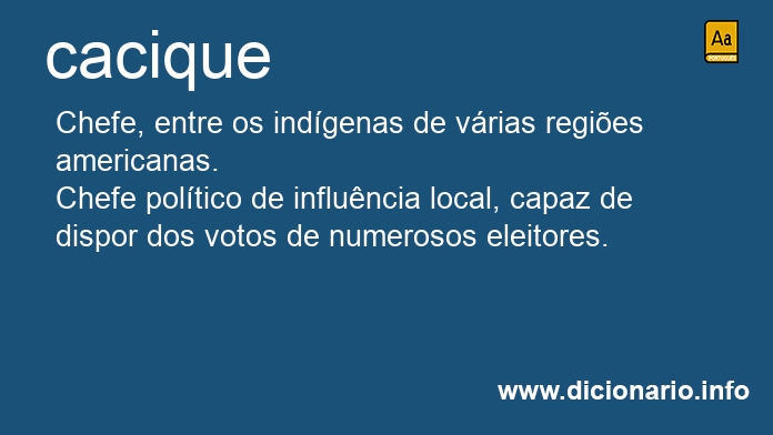 Significado de caciqua