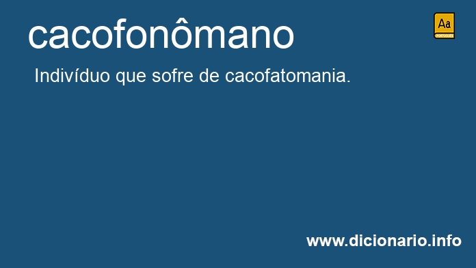 Significado de cacofonmano