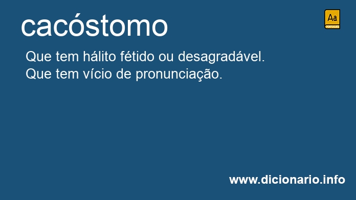 Significado de cacstomo