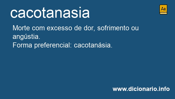 Significado de cacotanasia