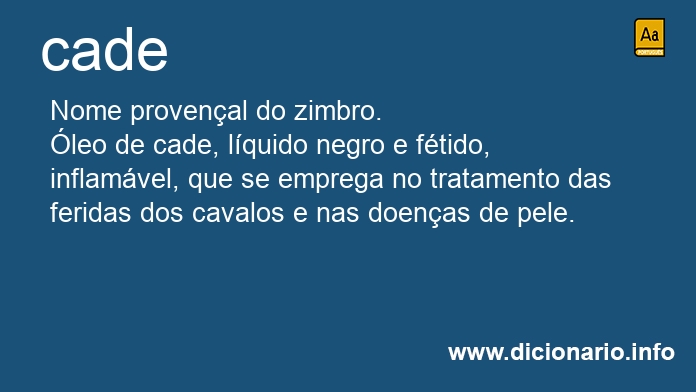 Significado de cade