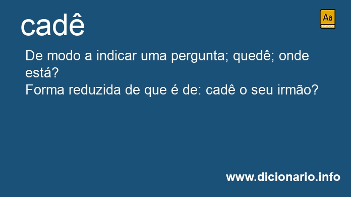 Significado de cad