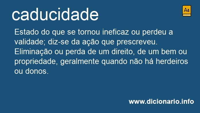 Significado de caducidade