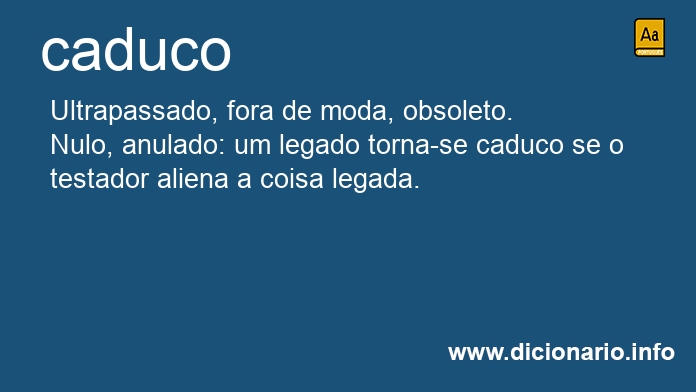 Significado de caduco