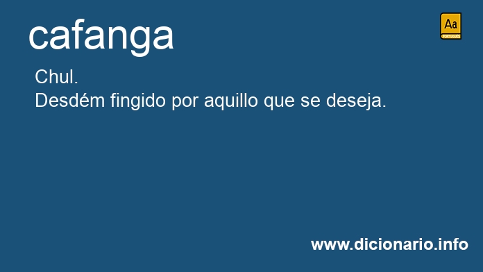 Significado de cafanga