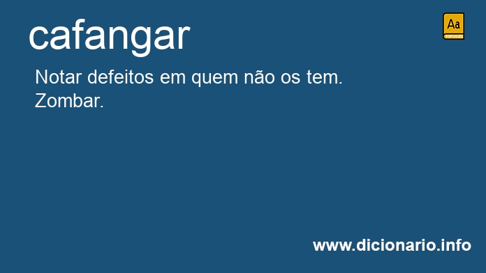 Significado de cafangares