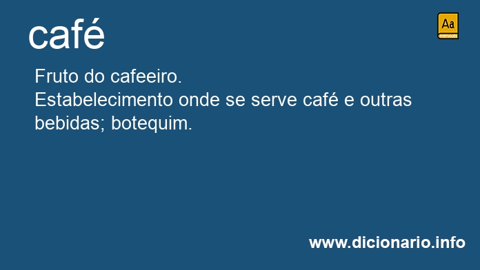 Significado de caf