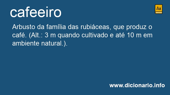 Significado de cafeeiros