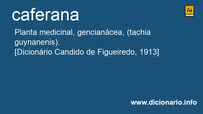 Significado de caferana