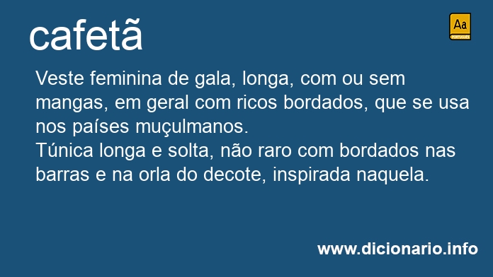 Significado de cafet