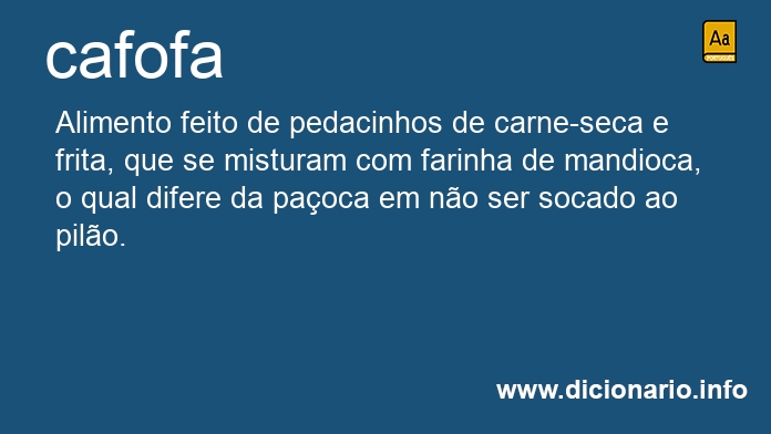 Significado de cafofa